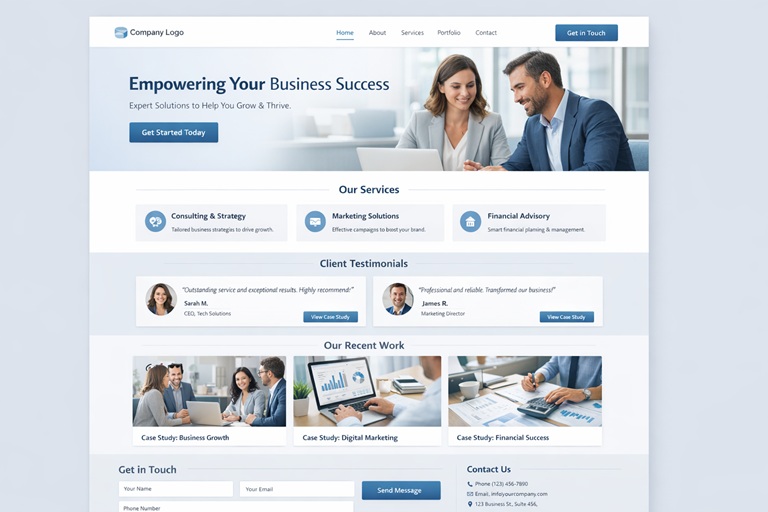 Service Business Website Example